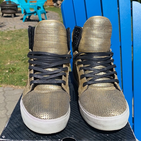 Supra Skytop Gold size 8 - Picture 2 of 5